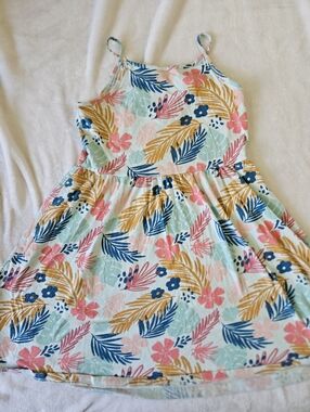 Tropical Floral Tank Dress | Girls | Size 8 | Jumping Beans | Summer | Vacation